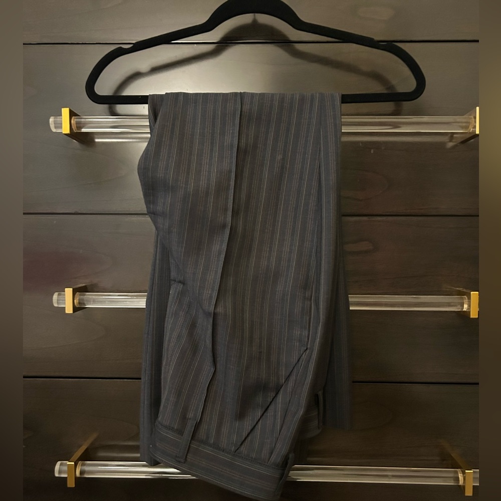 COPY - COPY - Acne Pinstripe Navy Blue Trousers